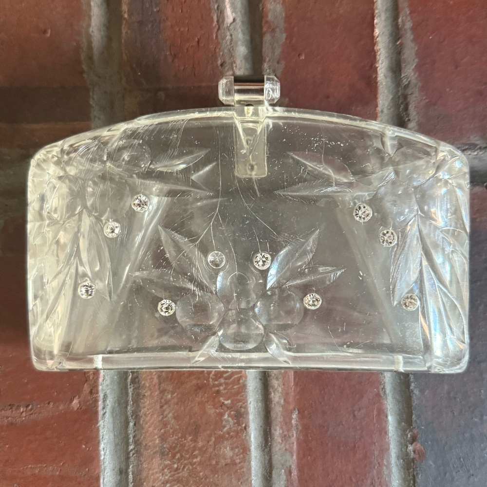 Vintage Lucite Evening Clutch